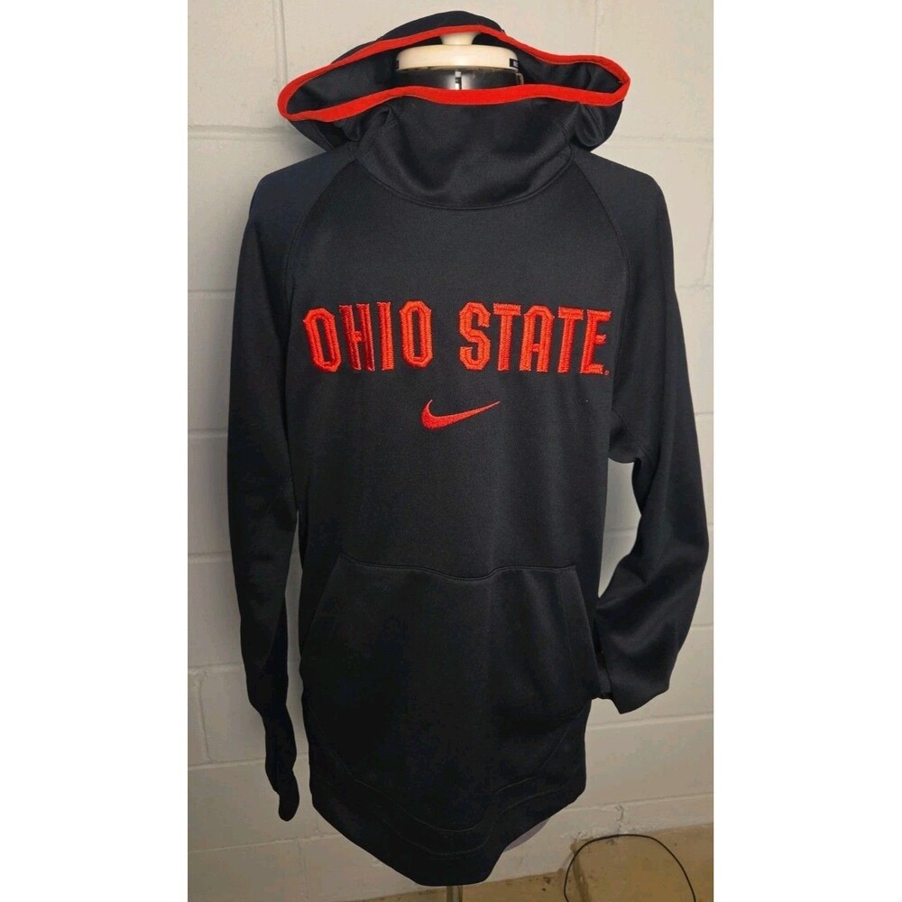 Nike Dri-Fit Size Small Embroidered Pullover Hoodie Ohio State University NCAA